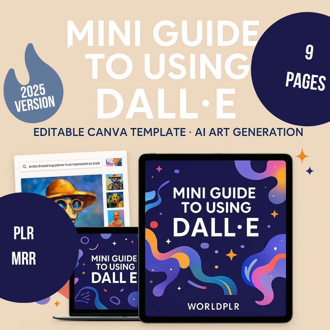 Mini Guide to Using DALL-E Editable Canva Template AI Art Generation
