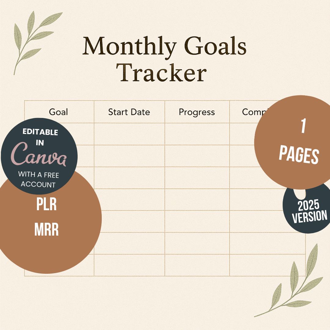 Monthly Goal Tracker