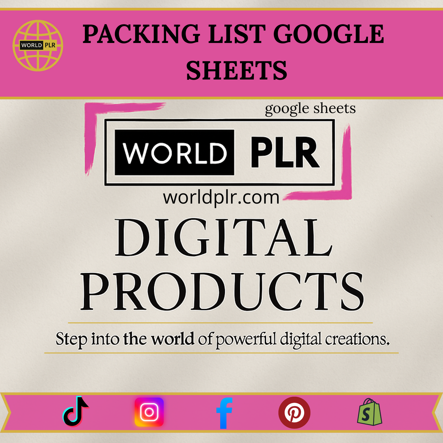 Packing List Google Sheets