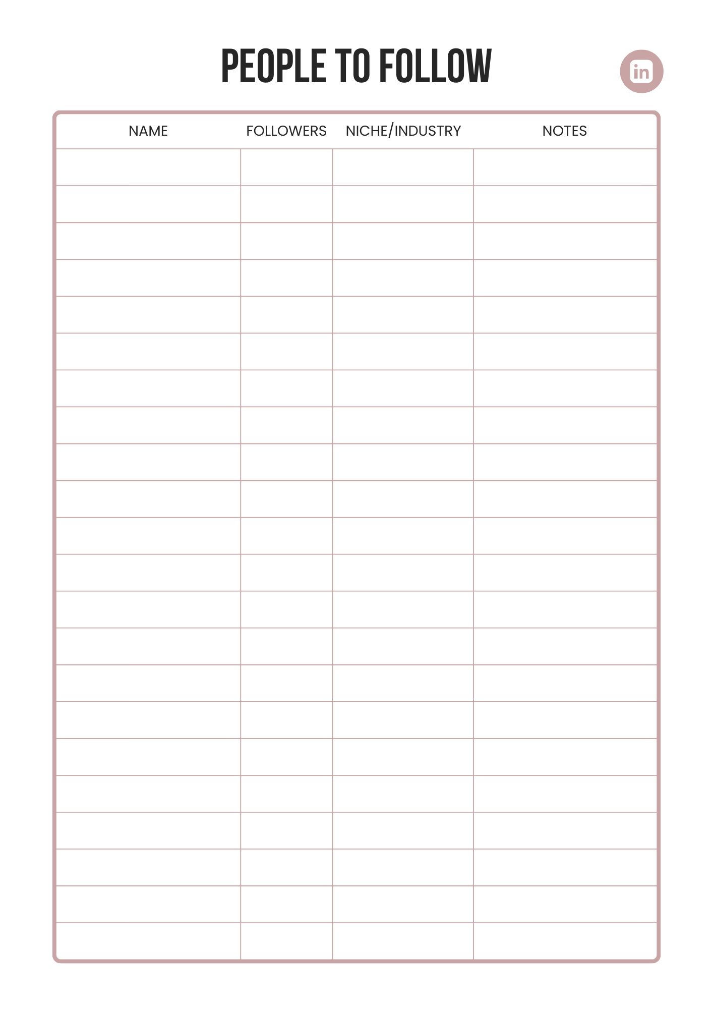 LinkedIn Planner 2025 – Editable Canva Template for Personal Branding & Content Strategy