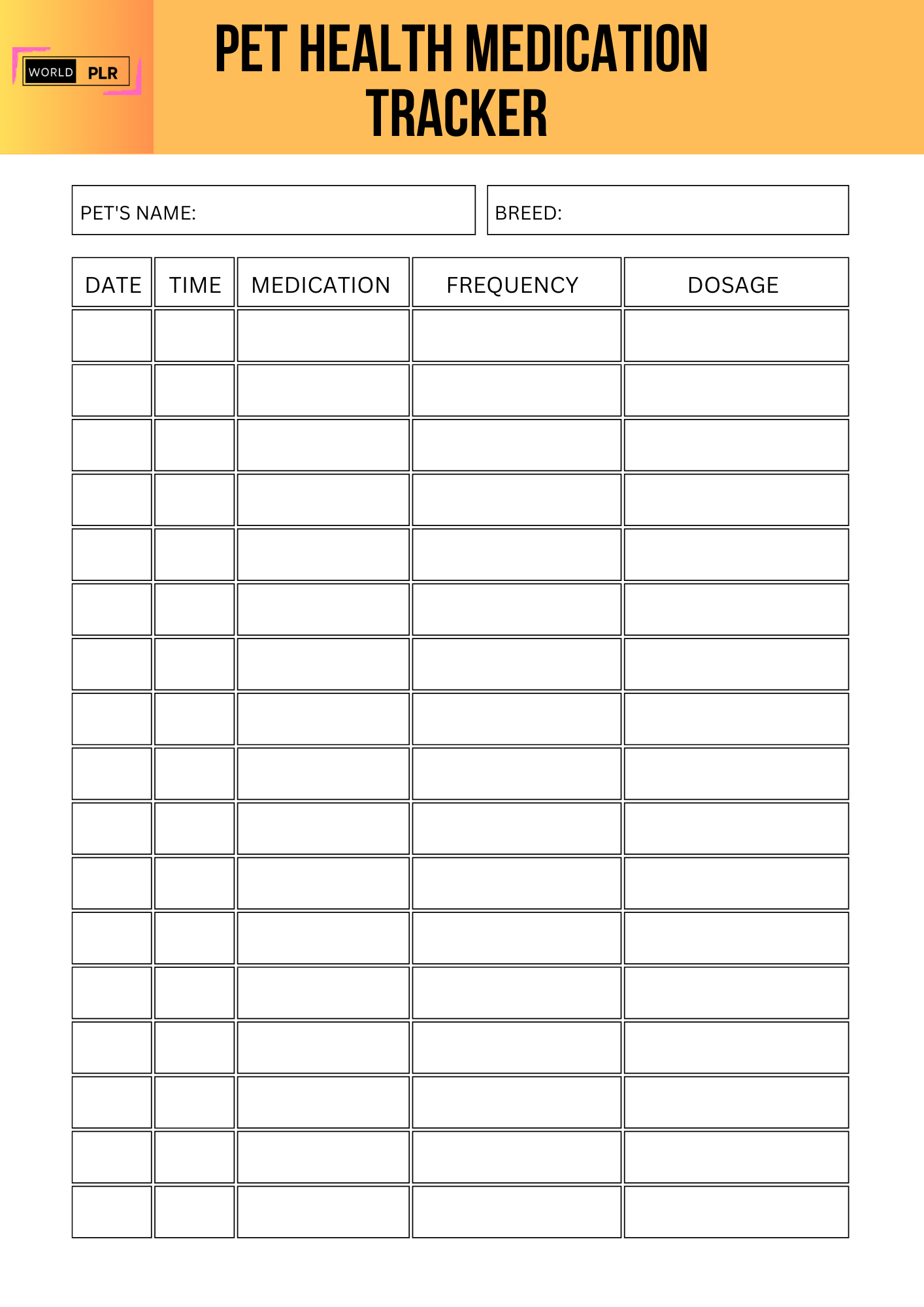 Pet Health Medication Tracker