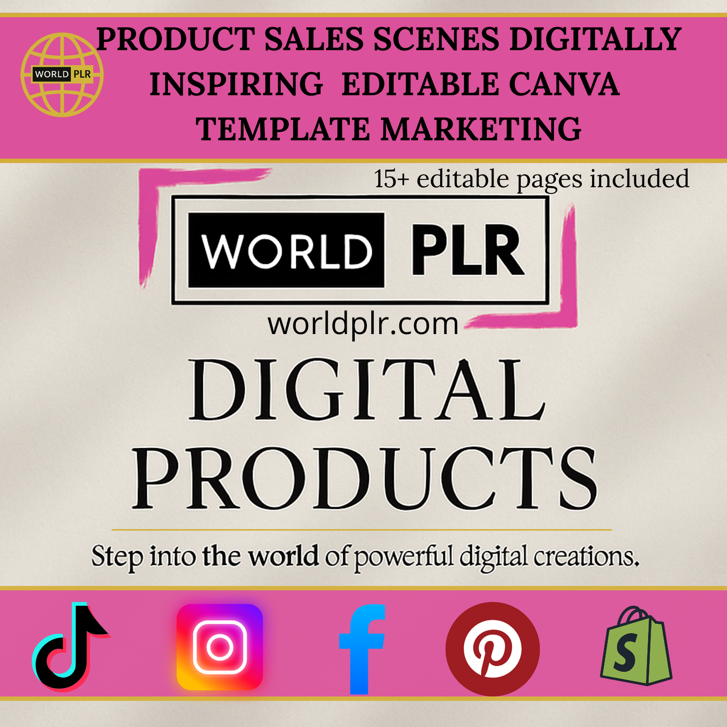 Product Sales Scenes Digitally Inspiring Editable Canva Template Marketing