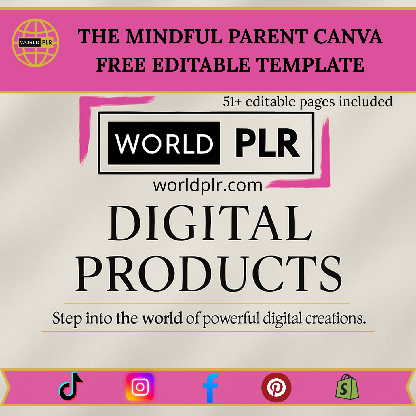Plantilla editable gratuita de Canva "Padres Conscientes"