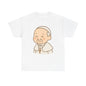 Cute Kawaii Pope Francis Illustration | Peaceful Pastel Transparent Art