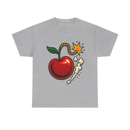 Cherry Bomb Italian Design Art Pop Art Style Exploding Cherry Illustration