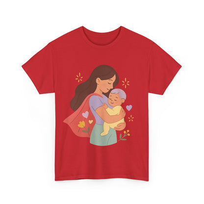 Super Mom Hug Modern Pastel Mothers Day Illustration Design
