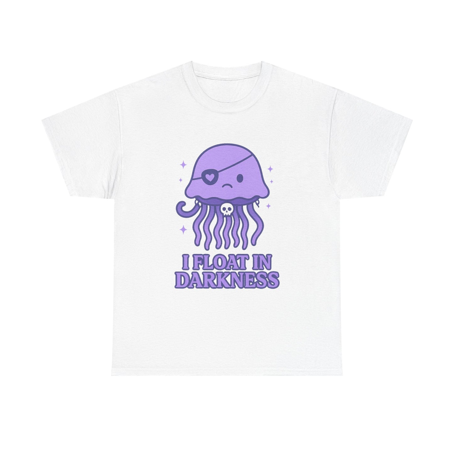 I Float in Darkness Pastel Goth Kawaii Jellyfish T-Shirt Art