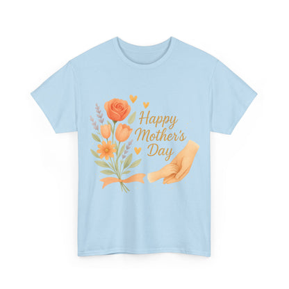Happy Mother's Day Floral Hands Watercolor Quote Illustration