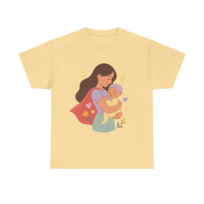 Super Mom Hug Modern Pastel Mothers Day Illustration Design