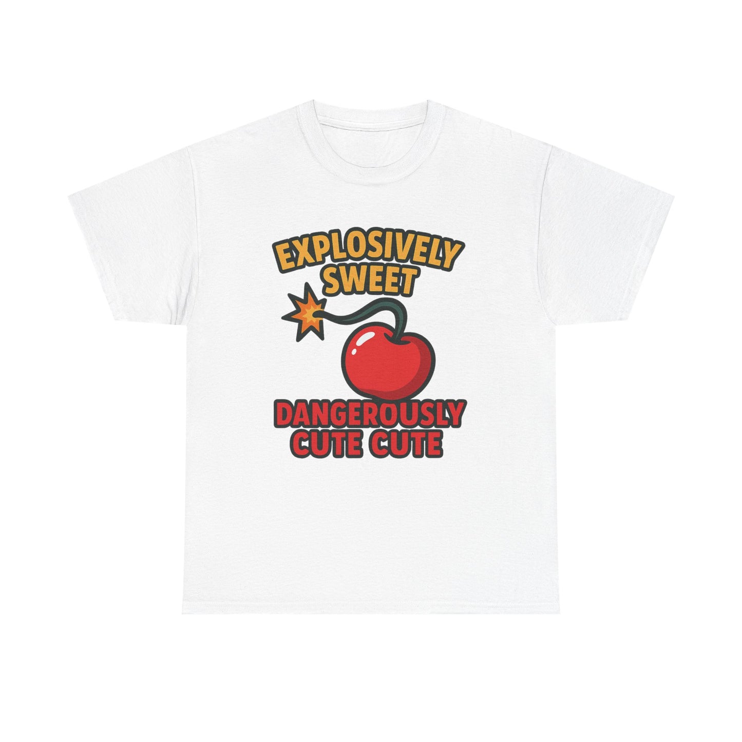 Explosively Sweet Dangerously Cute Design Art  Cherry Bomb Pop Cartoon Quote