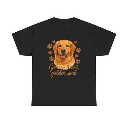 Golden Retriever Lover Shirt  Golden Heart Golden Soul Dog T-shirt