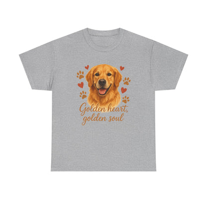 Golden Retriever Lover Shirt  Golden Heart Golden Soul Dog T-shirt