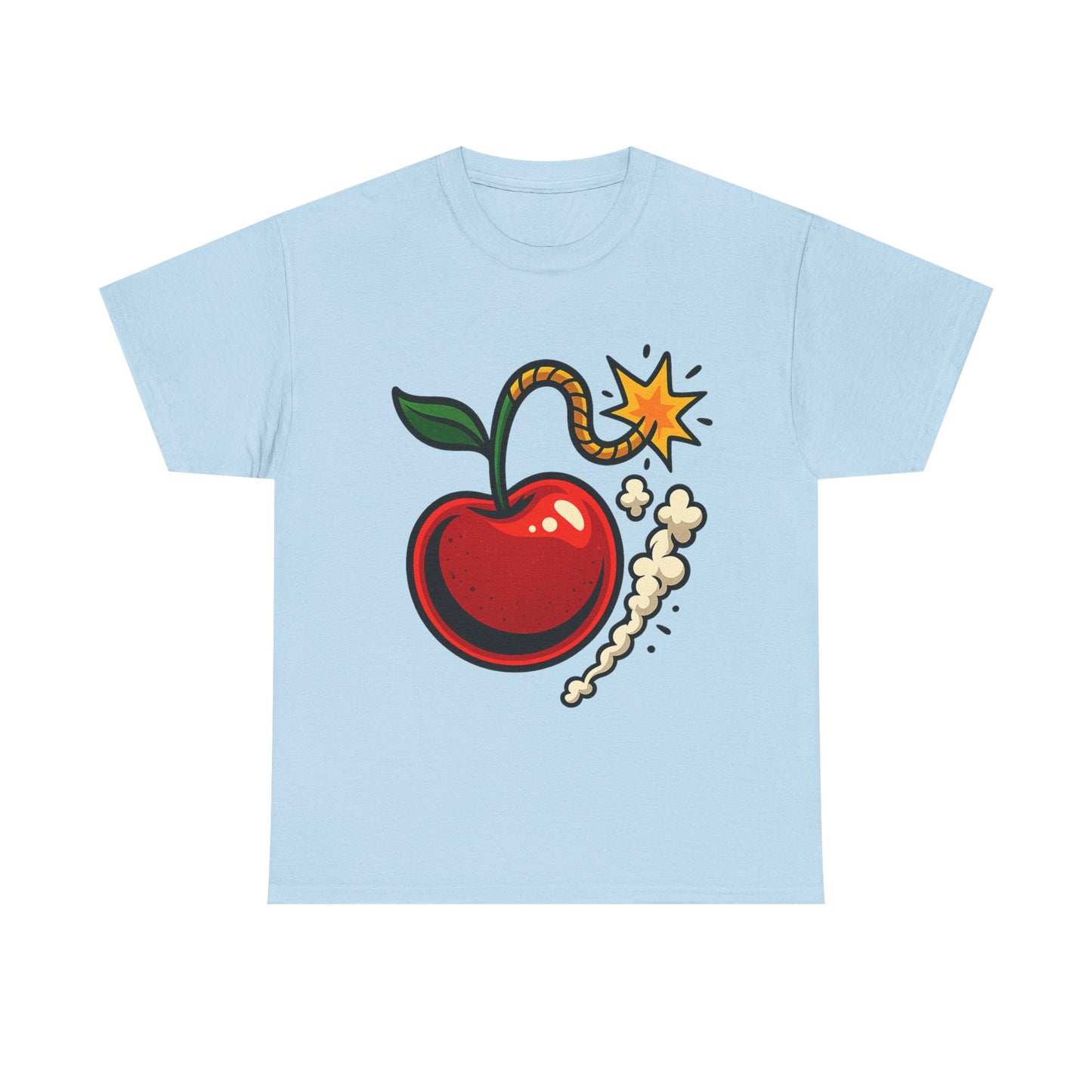 Cherry Bomb Italian Design Art Pop Art Style Exploding Cherry Illustration