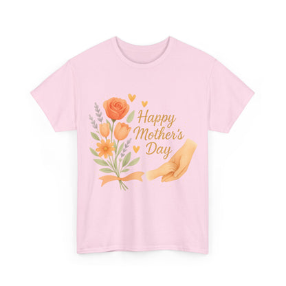 Happy Mother's Day Floral Hands Watercolor Quote Illustration