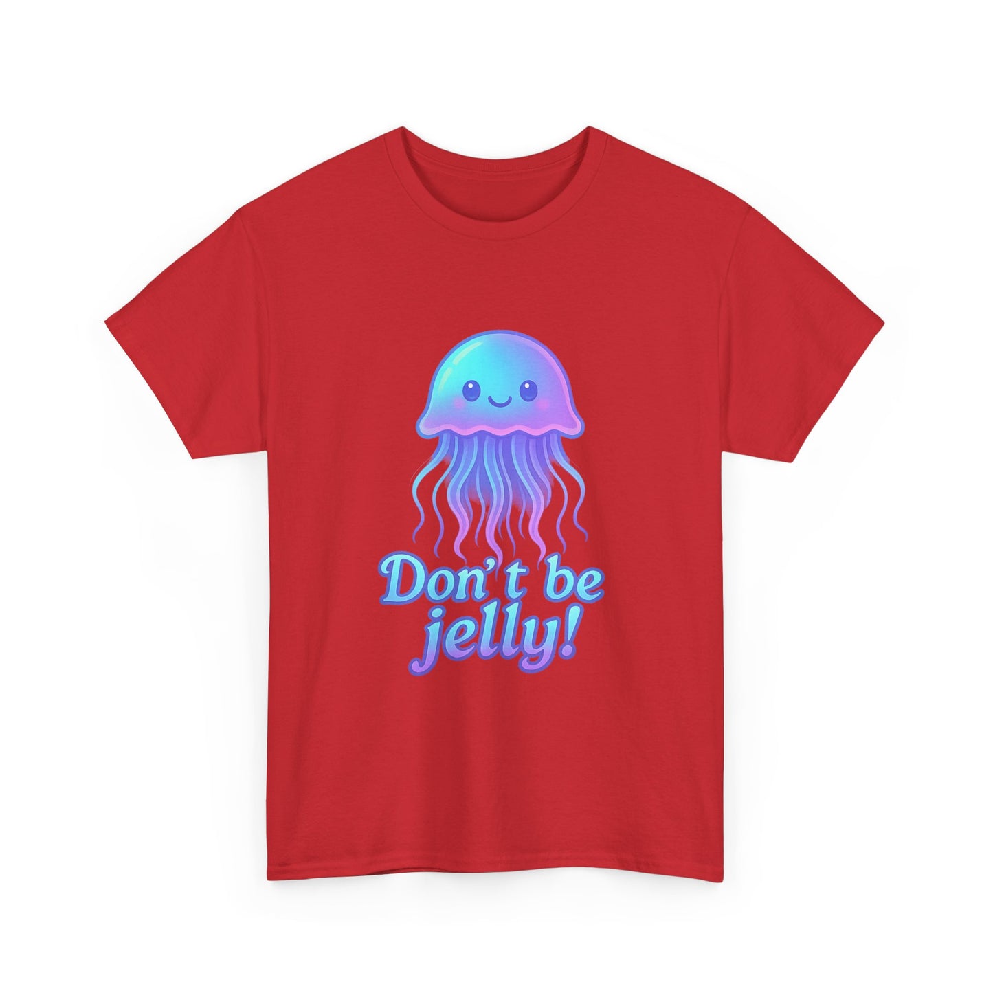 Don't Be Jelly Kawaii Neon Jellyfish Shirt Be Jelly Aesthetic Design