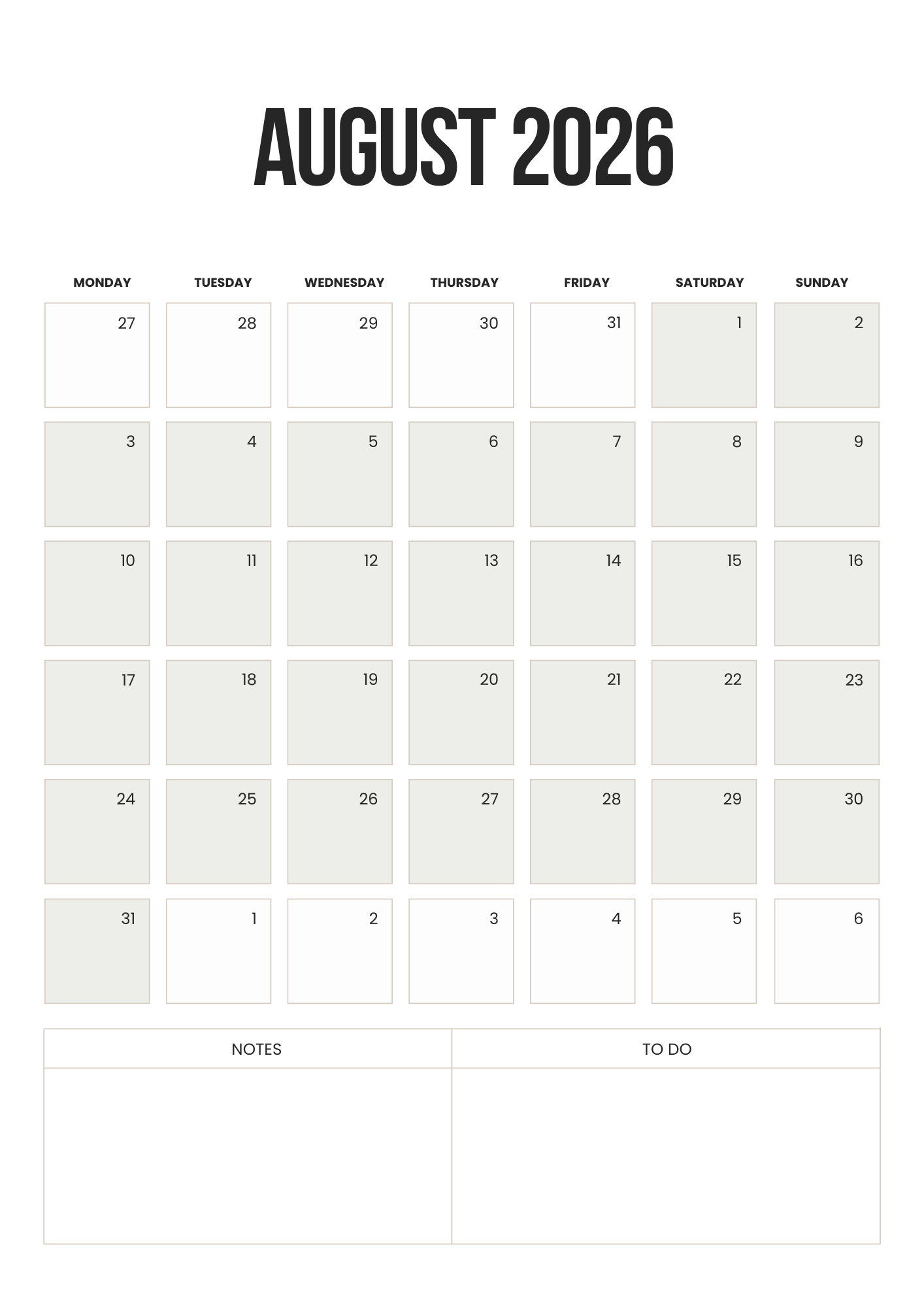 2026 Calendar Printable _ Monthly, Weekly & Yearly Planner _ A4 Letter Size PDF
