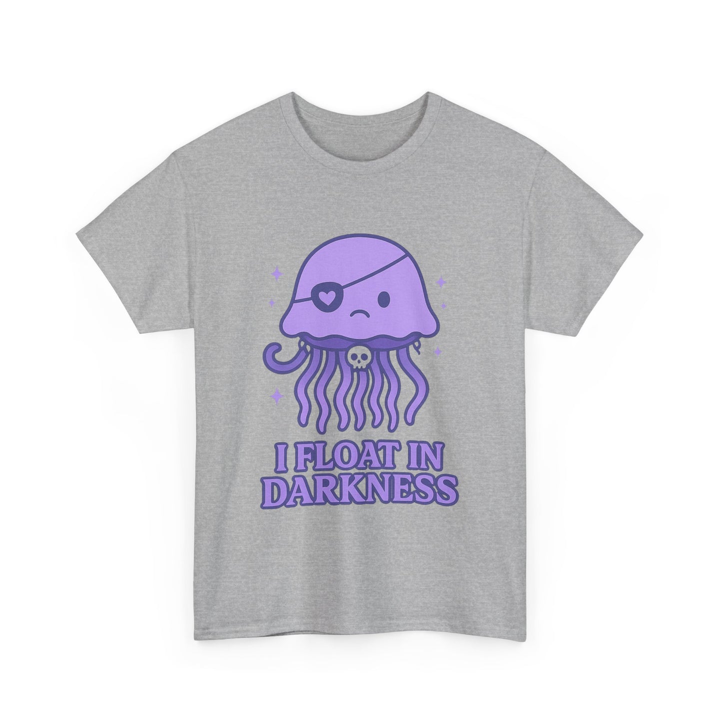 I Float in Darkness Pastel Goth Kawaii Jellyfish T-Shirt Art