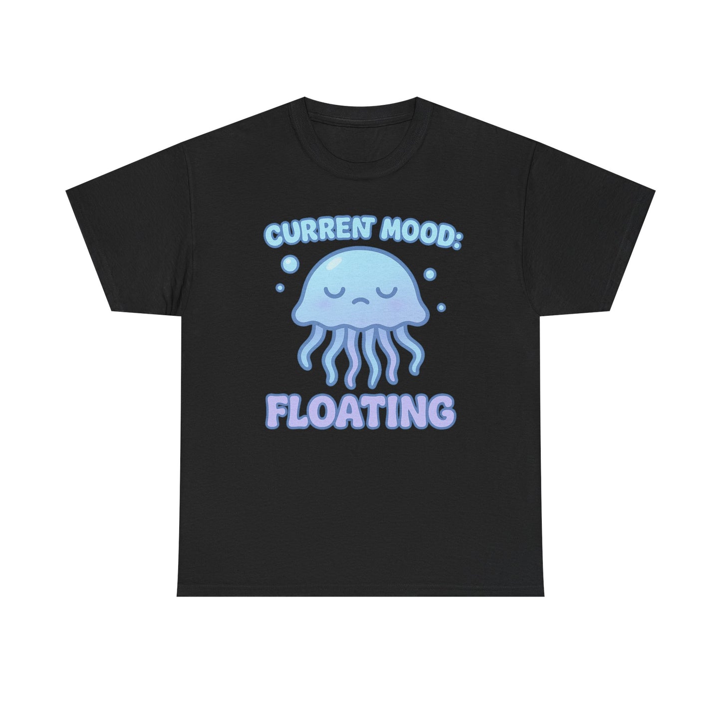Current Mood Floating  Soft Pastel Jellyfish Aesthetic T-Shirt Design