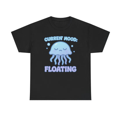 Current Mood Floating  Soft Pastel Jellyfish Aesthetic T-Shirt Design