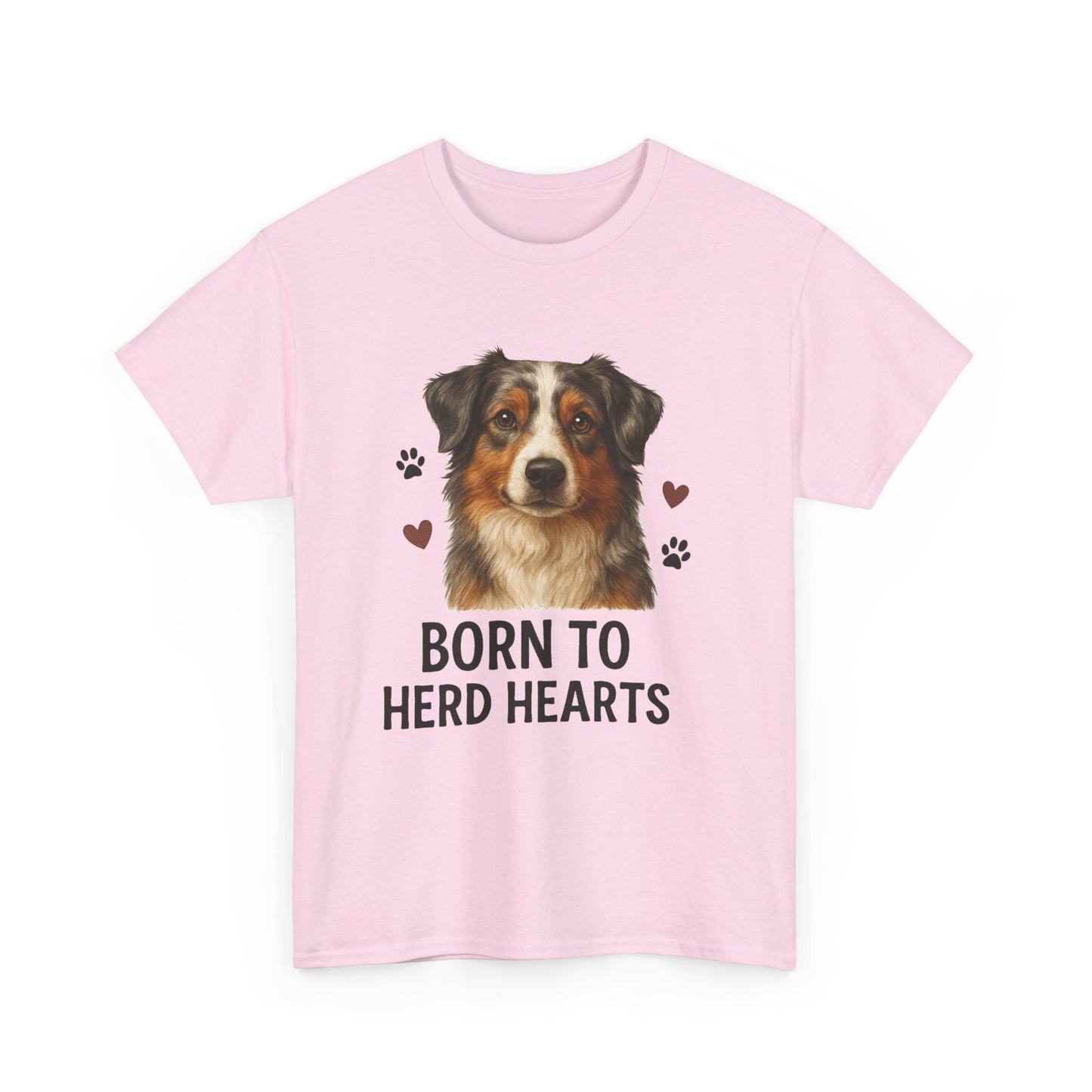 Australian Shepherd Lover Shirt  Born to Herd Hearts Dog Mom T-shirt