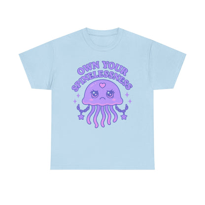Own Your Spinelessness Fierce Kawaii Jellyfish Empowerment Shirt