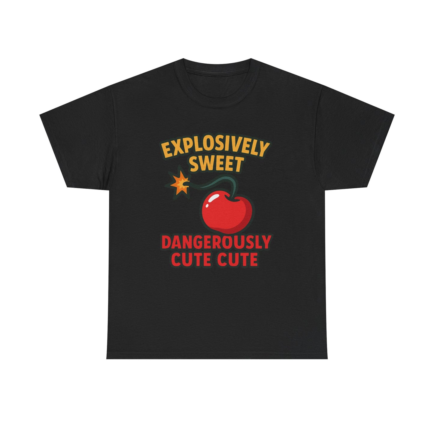 Explosively Sweet Dangerously Cute Design Art  Cherry Bomb Pop Cartoon Quote