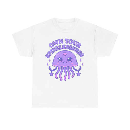 Own Your Spinelessness Fierce Kawaii Jellyfish Empowerment Shirt
