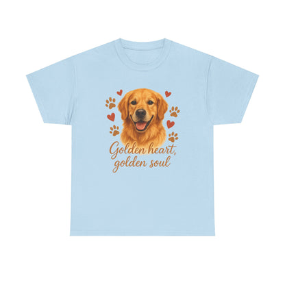 Golden Retriever Lover Shirt  Golden Heart Golden Soul Dog T-shirt