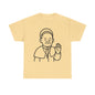 Minimalist Line Art Pope Francis Blessing | Transparent Outline Design