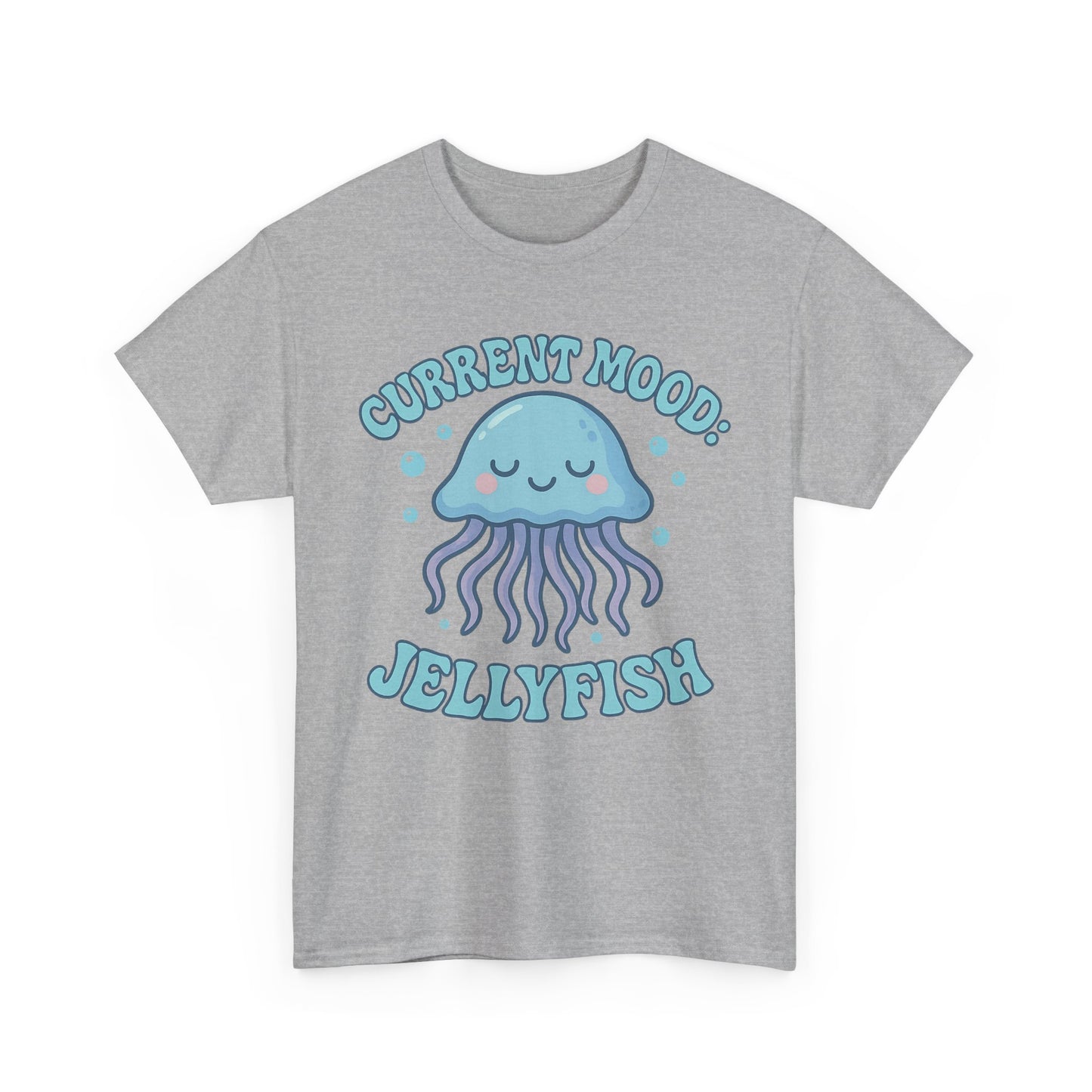 Current Mood Jellyfish Shirt  Cute Ocean Vibe Pastel Sea Animal Design