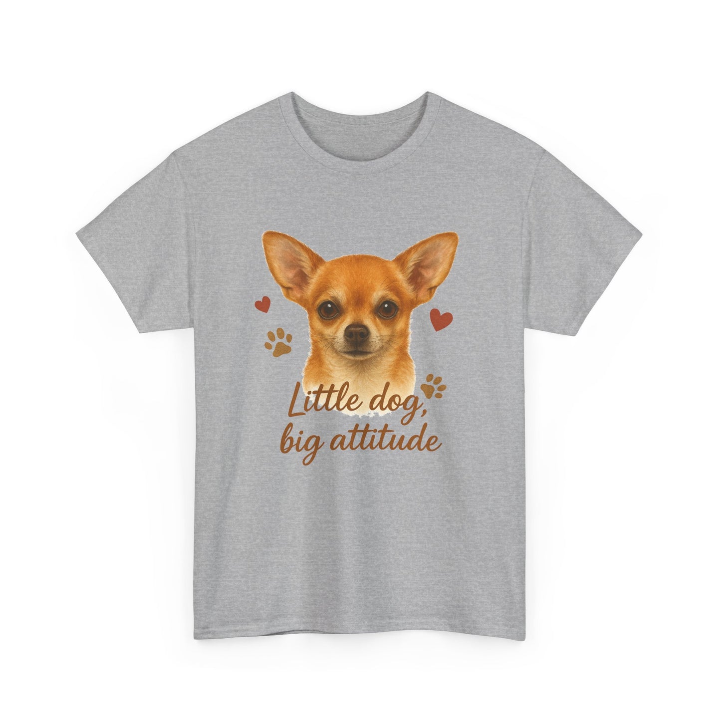 Chihuahua Lover Shirt Little Dog Big Attitude Funny Dog Mom T-shirt