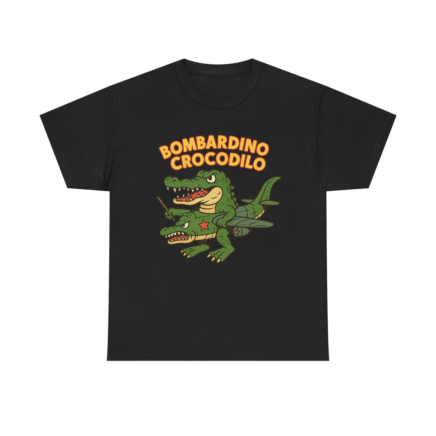Bombardino Crocodilo Funny Italian Brainrot Meme T-Shirt Design