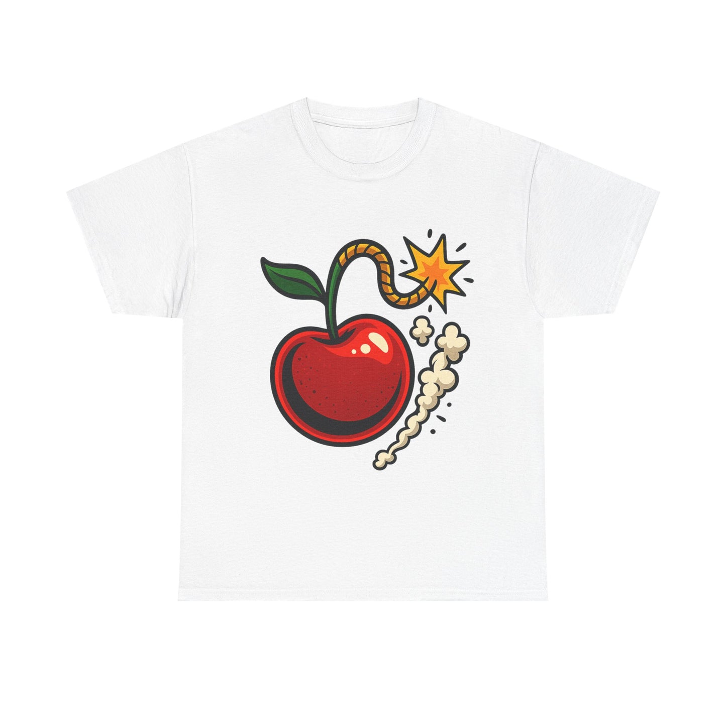 Cherry Bomb Italian Design Art Pop Art Style Exploding Cherry Illustration