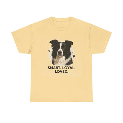 Border Collie Lover Shirt Smart Loyal Loved Dog Mom T-shirt