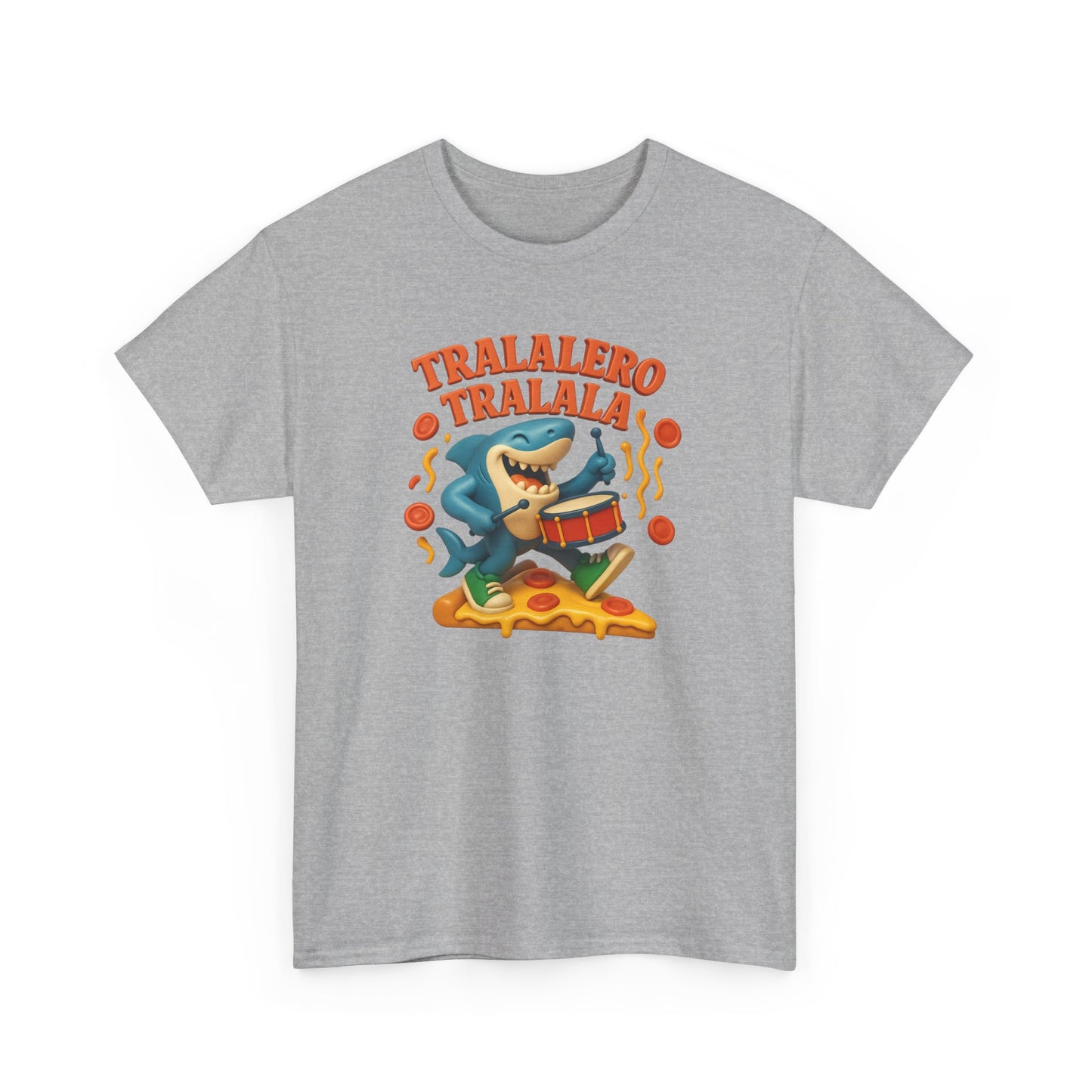 Tralalero Tralala Shark Pizza Meme Funny Italian Brainrot Cartoon Art 3d