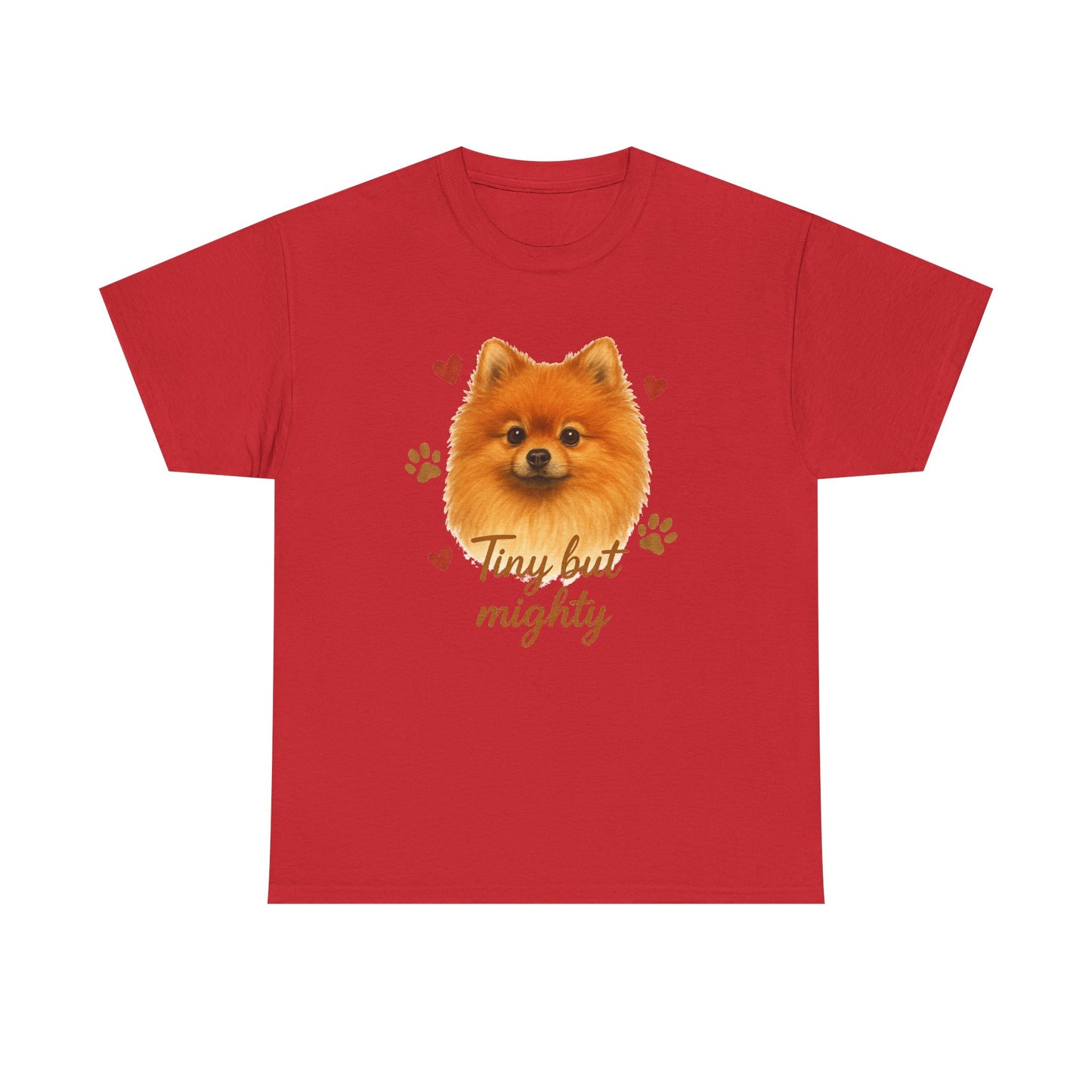 Pomeranian Lover Shirt Tiny But Mighty Dog Mom T-shirt
