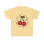 Cherry Energy Italian Design Art Power Burst Fruit with Lightning Style