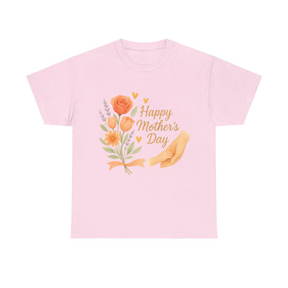 Happy Mother's Day Floral Hands Watercolor Quote Illustration