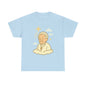 Heavenly Pope Francis in Cartoon Style | Floating Cloud Tribute Illustration