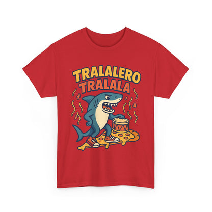 Tralalero Tralala Shark Pizza Meme Funny Italian Brainrot Cartoon Art