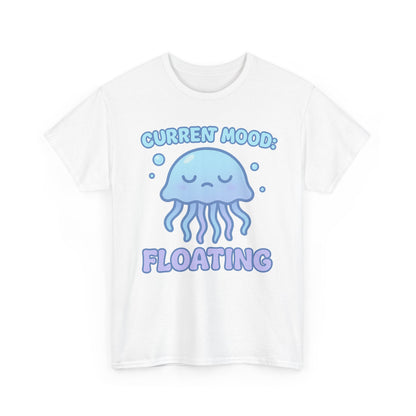 Current Mood Floating  Soft Pastel Jellyfish Aesthetic T-Shirt Design