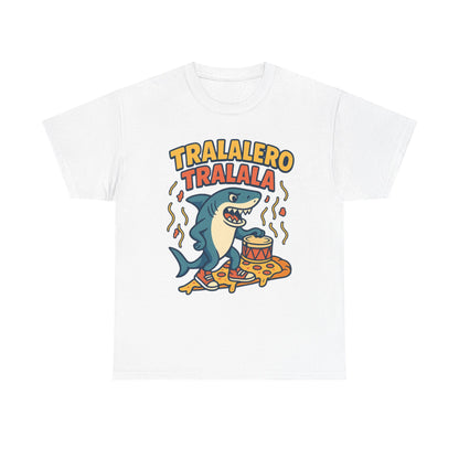 Tralalero Tralala Shark Pizza Meme Funny Italian Brainrot Cartoon Art