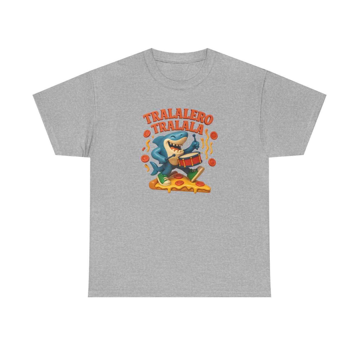 Tralalero Tralala Shark Pizza Meme Funny Italian Brainrot Cartoon Art 3d