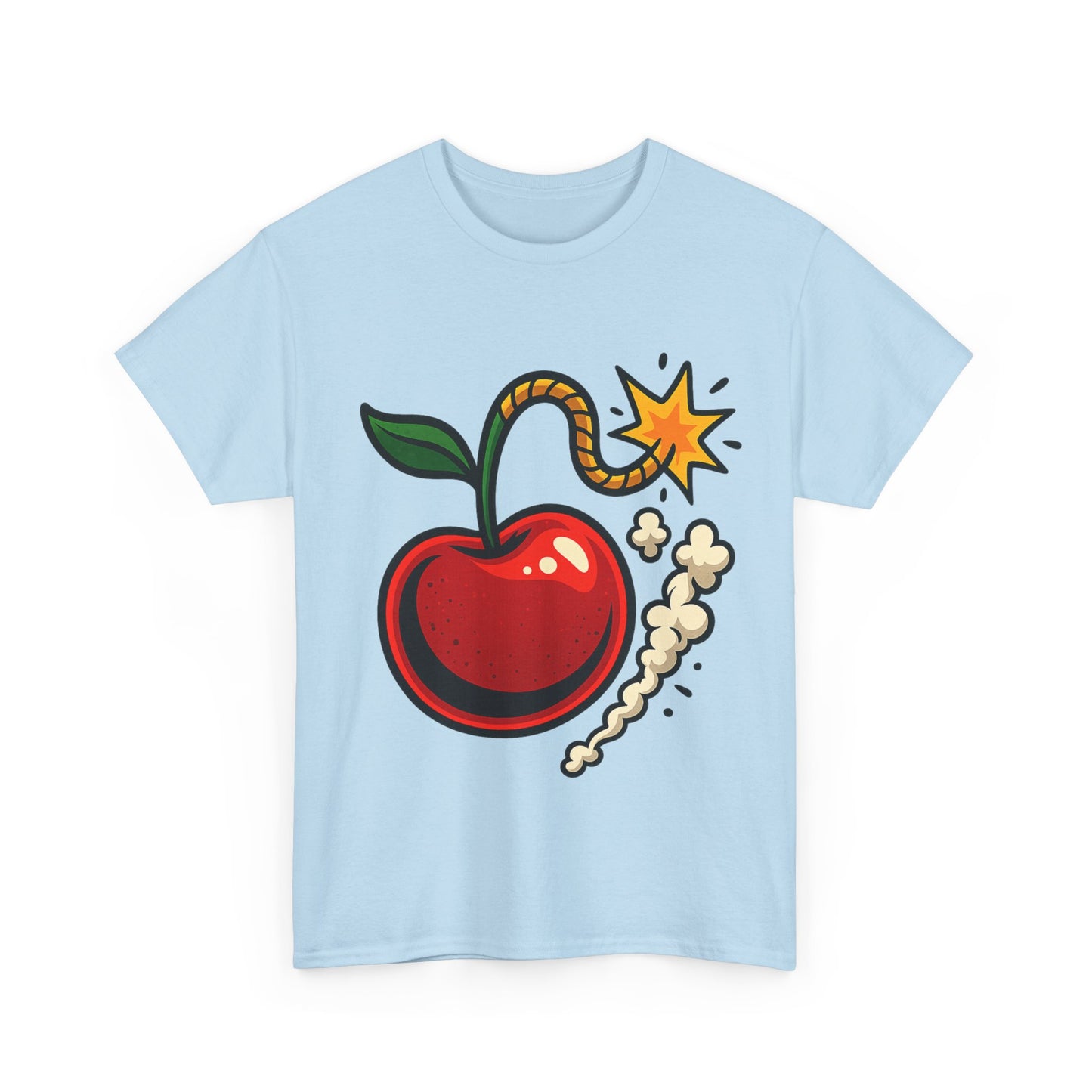 Cherry Bomb Italian Design Art Pop Art Style Exploding Cherry Illustration