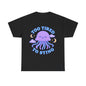 Too Tired To Sting Sleepy Jellyfish Pastel Moon Cloud T-Shirt Design
