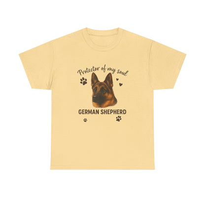 German Shepherd Lover Shirt Protector of My Soul Dog T-shirt for Men and Women