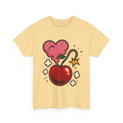 Cherry Bomb Heart Smoke Italian Design Art Pop Explosion Cute Glitter Cherry