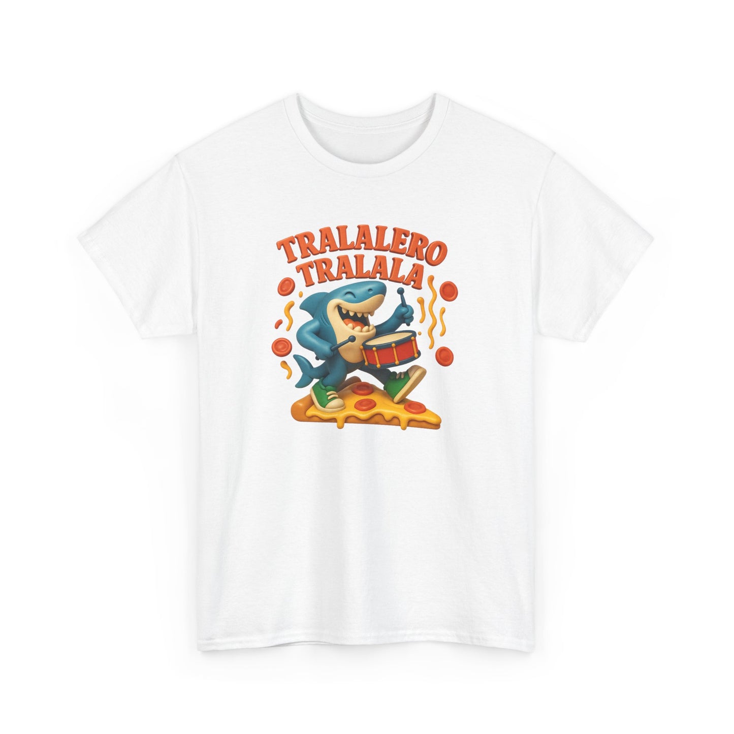 Tralalero Tralala Shark Pizza Meme Funny Italian Brainrot Cartoon Art 3d