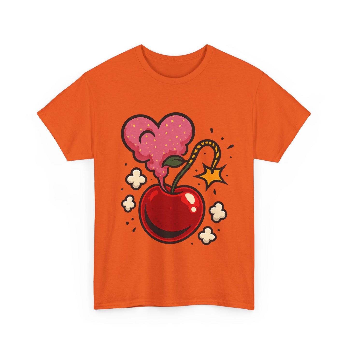 Cherry Bomb Heart Smoke Italian Design Art Pop Explosion Cute Glitter Cherry