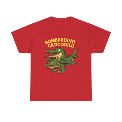 Bombardino Crocodilo Funny Italian Brainrot Meme T-Shirt Design